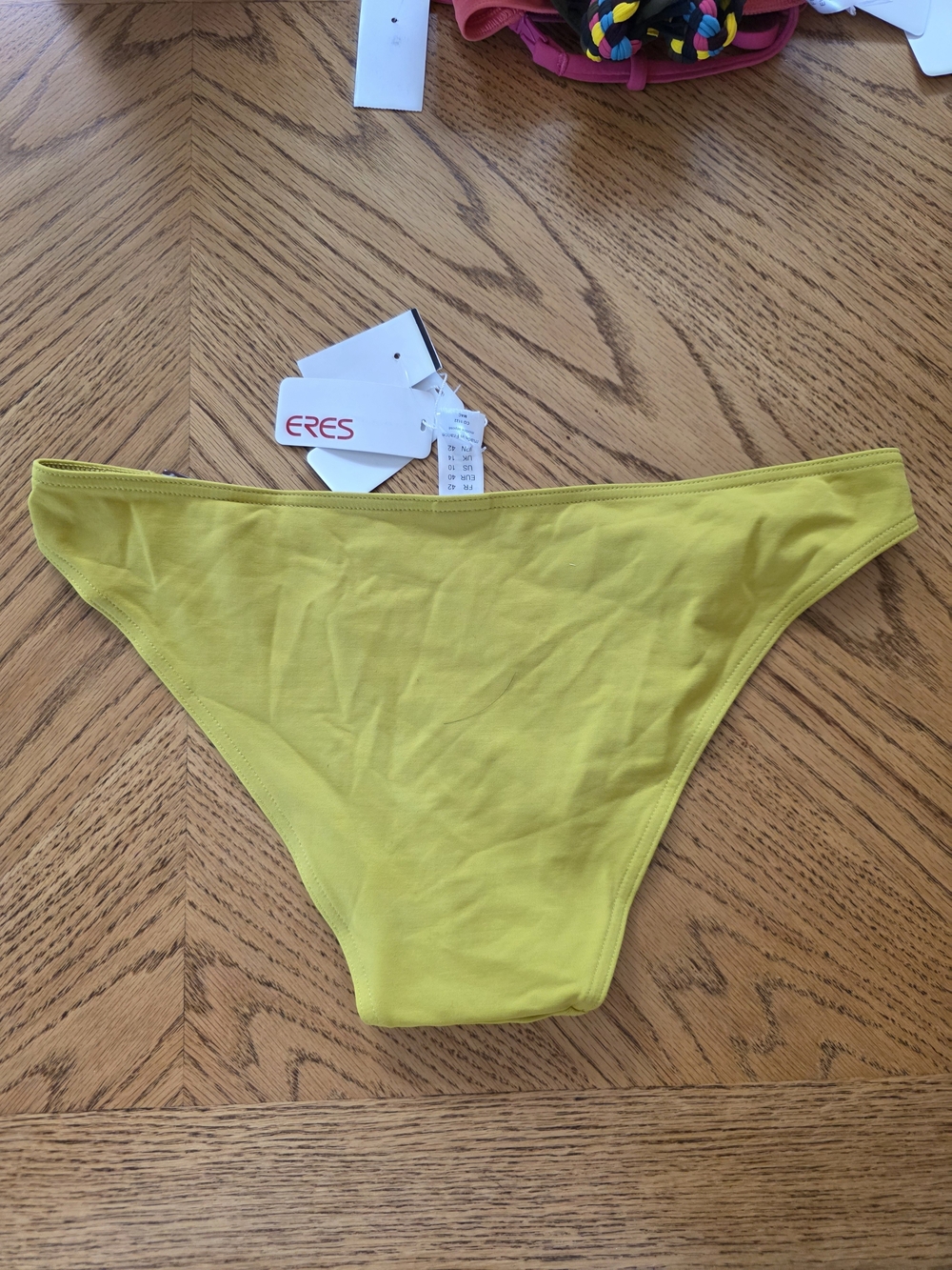 C/CS Chartreuse Women’s Bikini Bottom with Buckle Detail - Picture 3 of 3